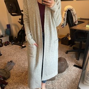 Super soft, long length cardigan